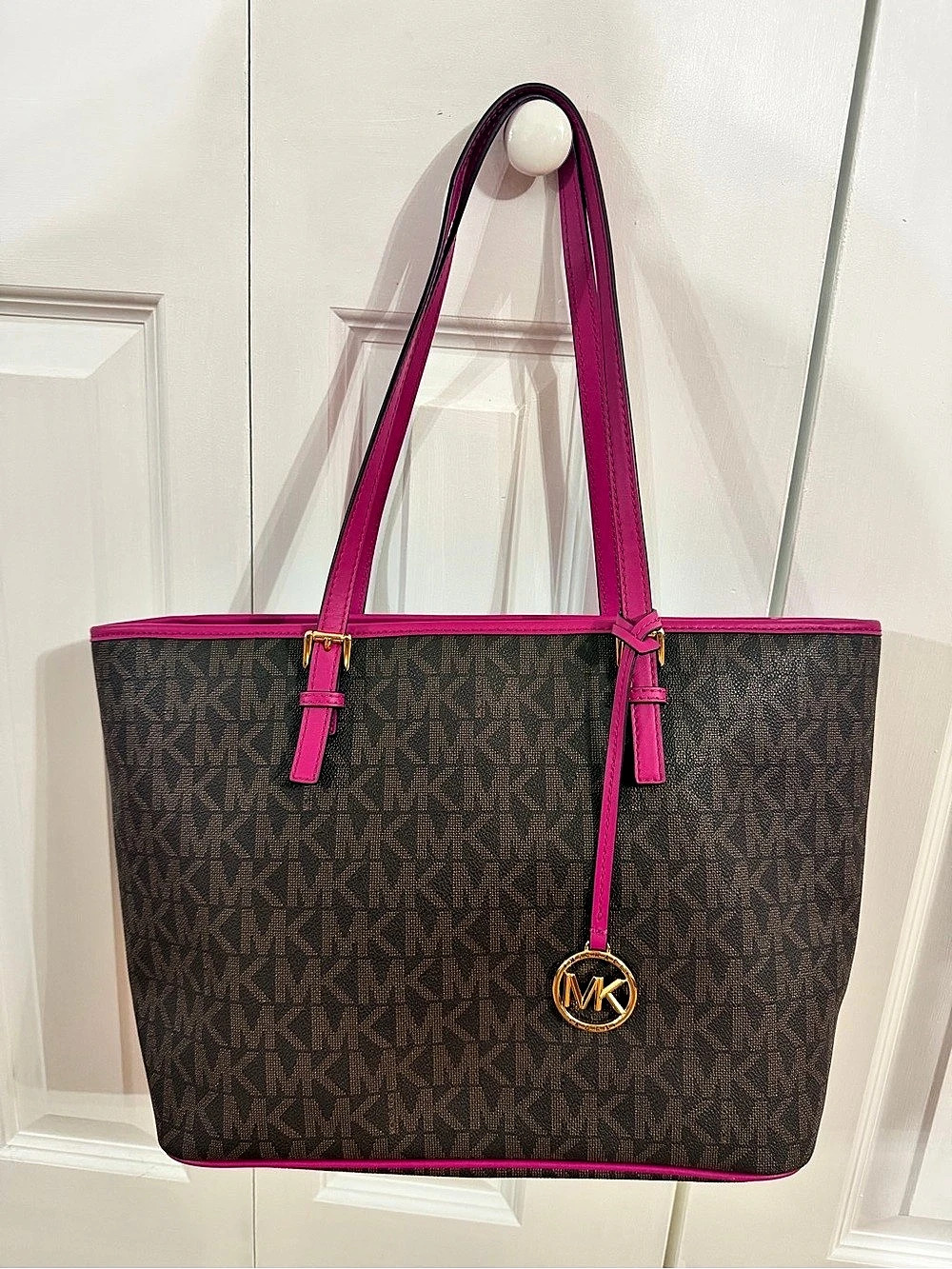 Michael Kors Large Bag Brown & Pink